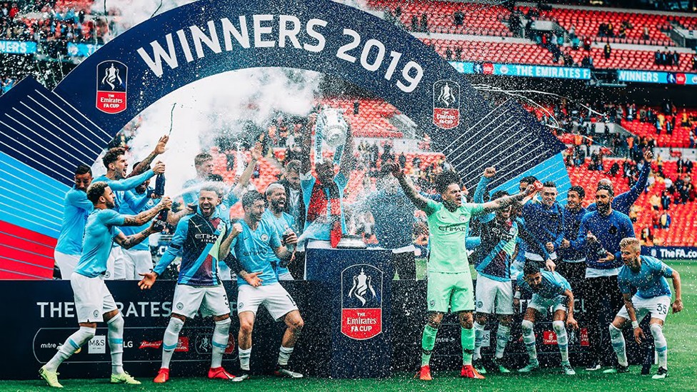 PARTY TIME : The moment we lifted the trophy