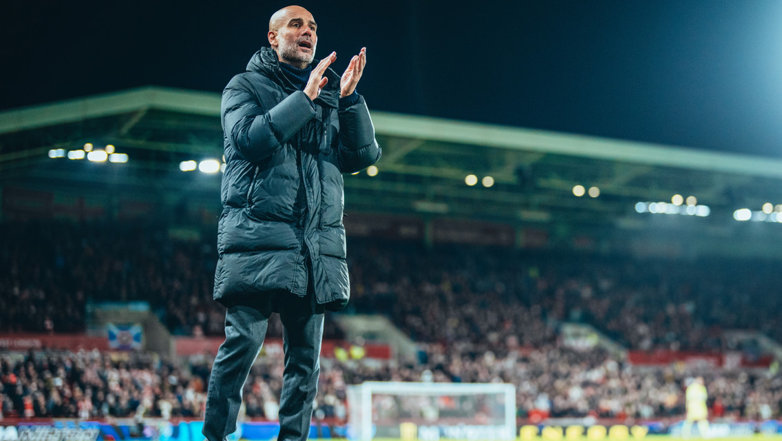 THE BOSS: On the touchline.