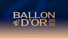 A graphic with the text 'Ballon d'Or 2026' featuring a signature and the Manchester City logo on a blue and gold gradient background.