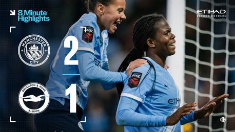 City 2-1 Brighton: 8-minute highlights