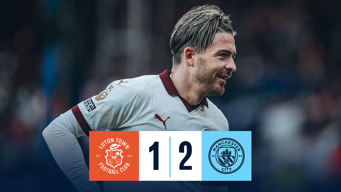 Luton Town 1-2 City: resumen breve