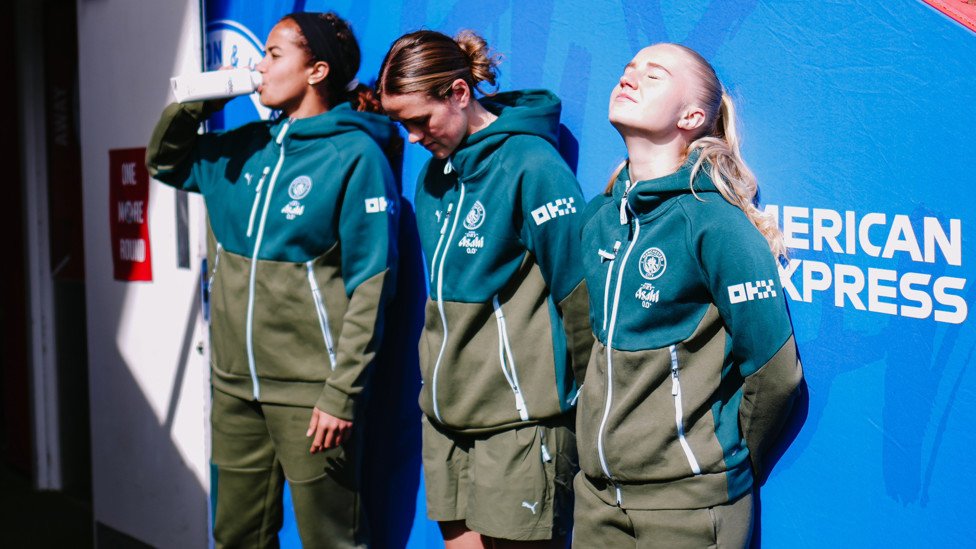 Soaking it up : City taking in the South Coast sun before getting down to business