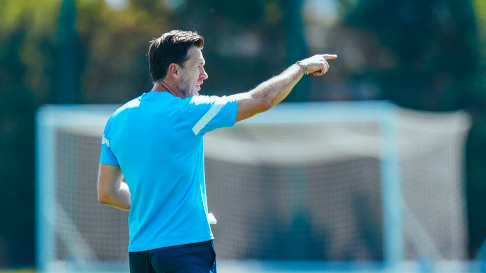 TAKING CHARGE : Gareth Taylor conducts proceedings