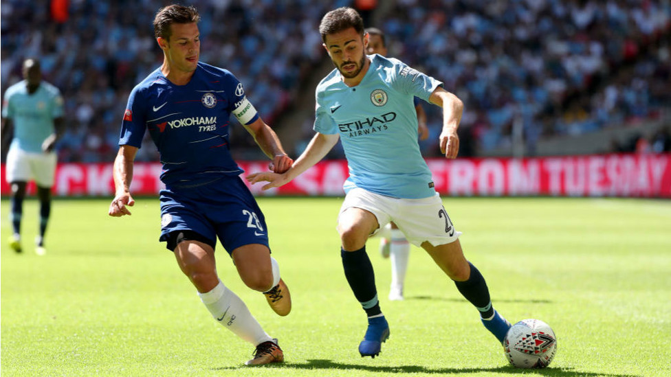 SILVA SALVO : Bernardo Silva, who produced an excellent individual display, looks to cause Chelsea yet more problems