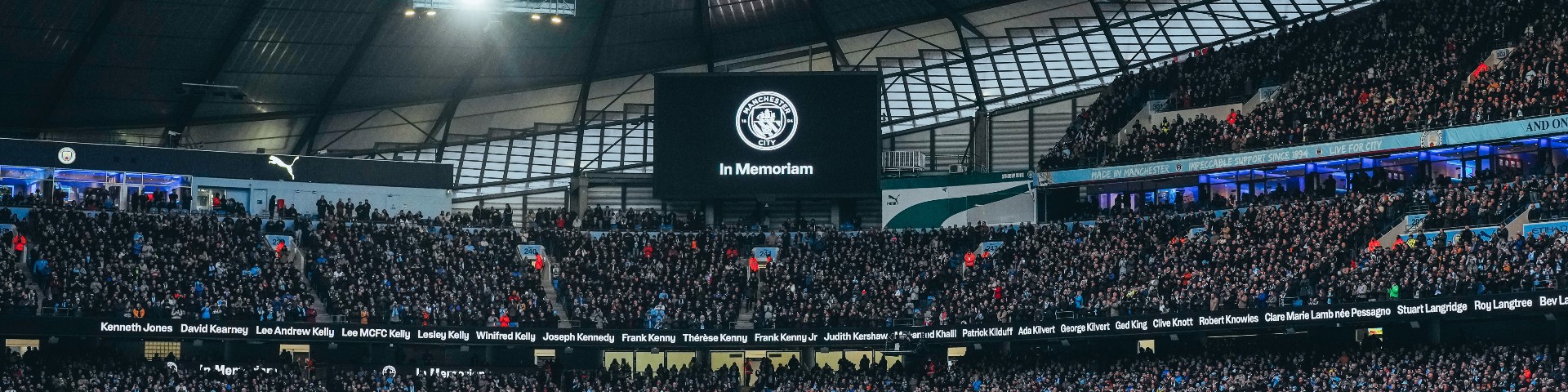 In Memoriam held at the etihad stadium