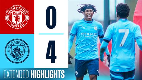 Extended highlights: Manchester United U18s 0-4 City Under-18s