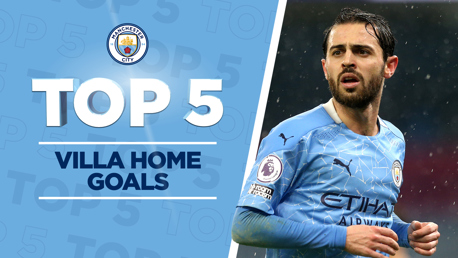 City v Aston Villa: Top five goals