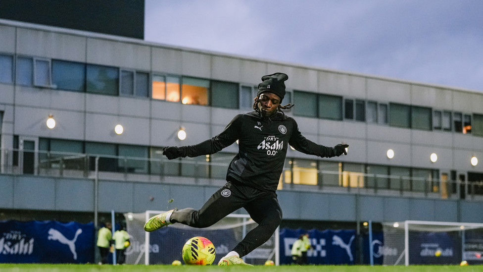 DAZZLING DOKU  : Jeremy Doku on the ball.