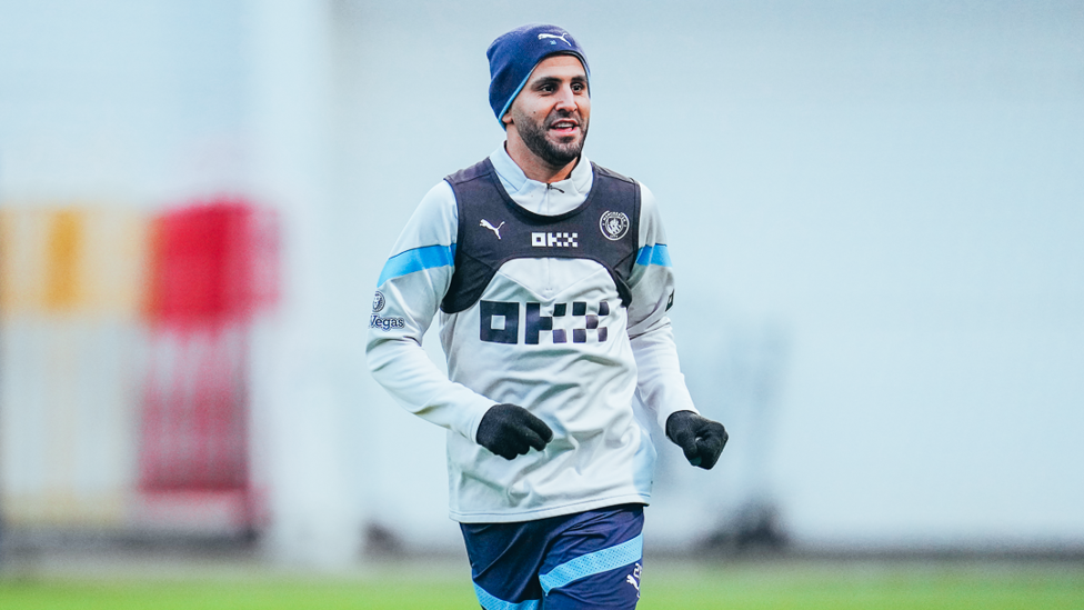 MAGIC MAHREZ : Riyad Mahrez in positive mood out on the fields