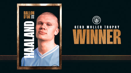 Haaland wins Gerd Muller Trophy at 2023 Ballon d’Or 