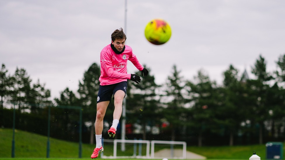 STRIKE : Sverre Nypan tries his luck