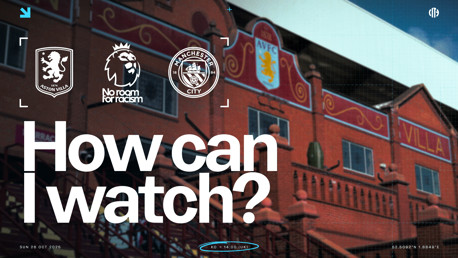 How can I watch Aston Villa v City on TV?