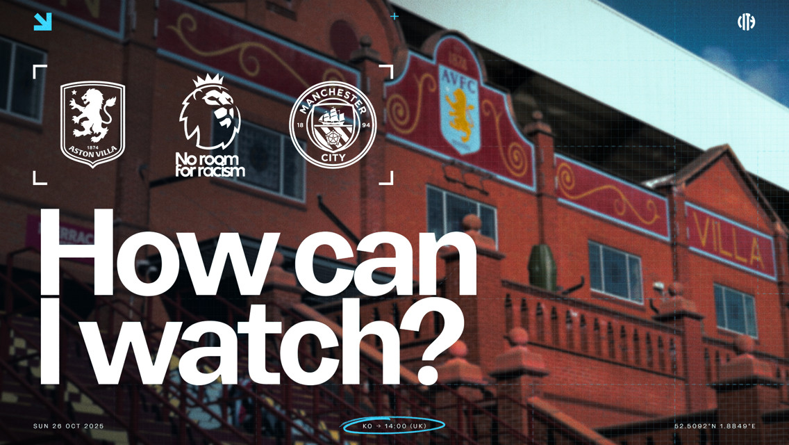 How can I watch Aston Villa v City on TV?