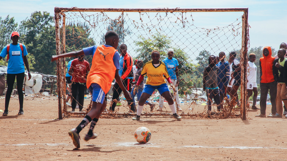FOOTBALL FESTIVAL: The week of Young Leader training culminates in a community football festival.