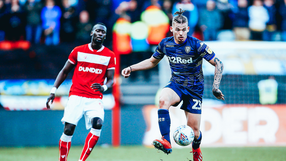 TACTICAL TWEAK : The midfielder was dropped into a regular deep-lying role by new Leeds boss Marcelo Bielsa at the beginning of the 2018/19 campaign