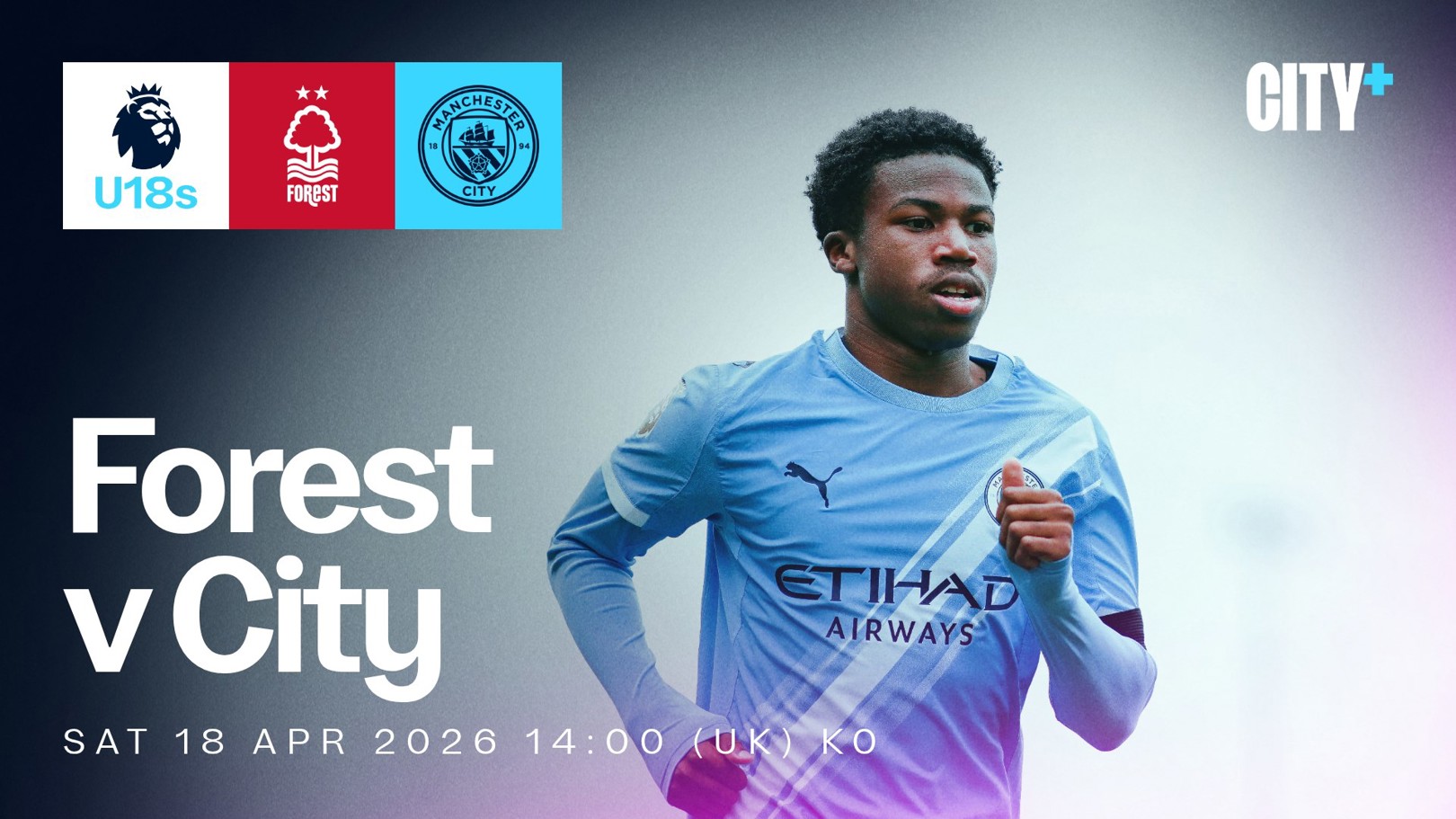 City's Under-18 Premier League North trip to Forest available on CITY+