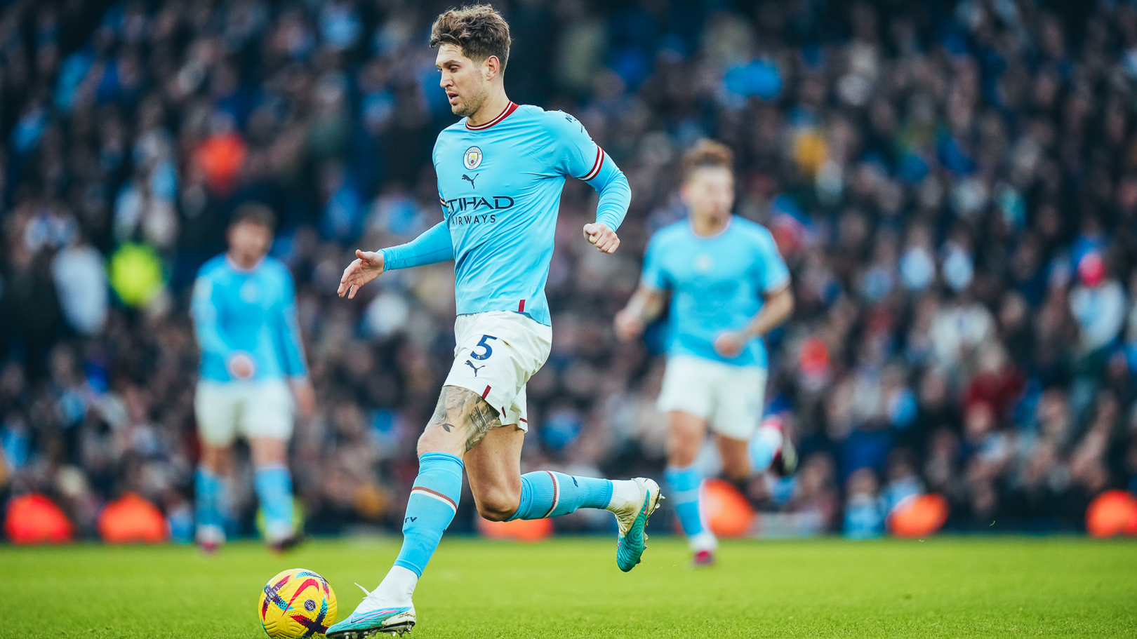 Stones, feliz tras el hattrick de Haaland contra los Wolves