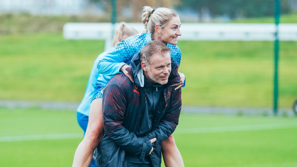 CLIMBING COOMBS : Laura Coombs pictured with Alan Mahon