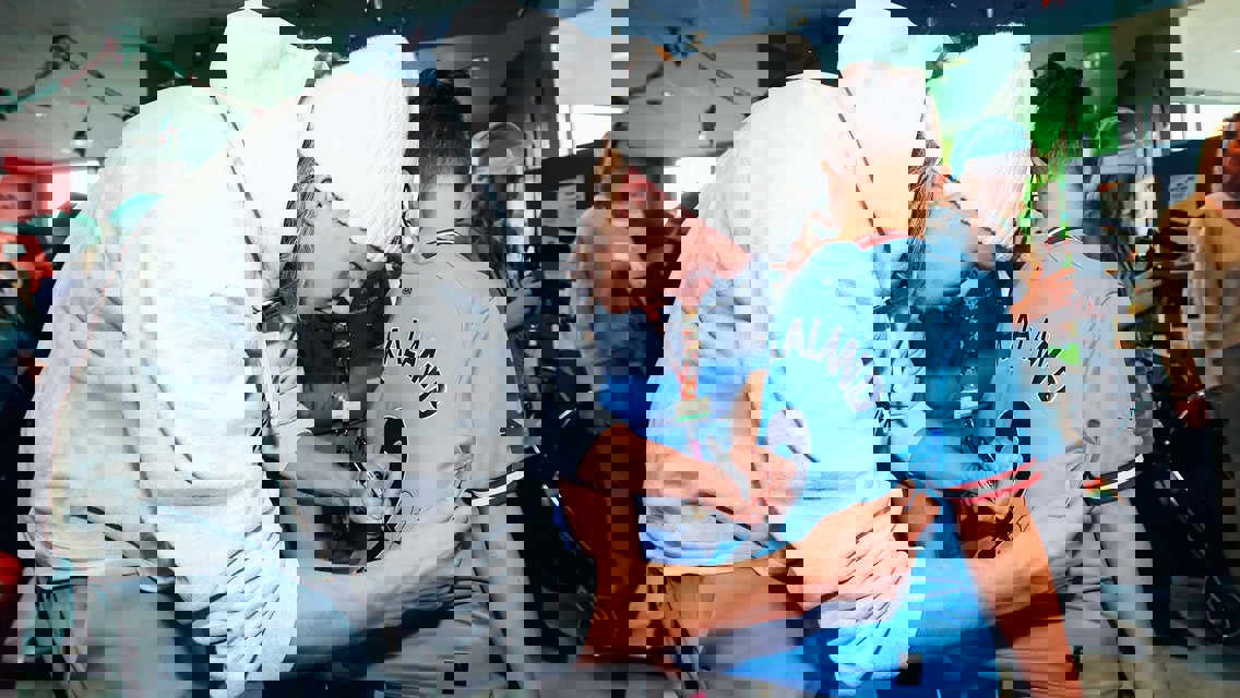 City players surprise patients at local hospitals