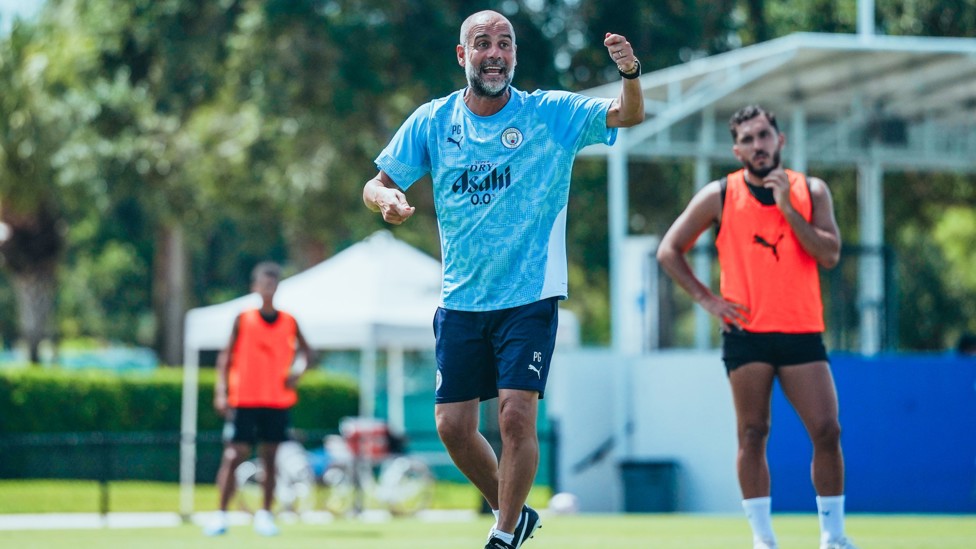 SPEAKING OUT : Pep leads the session
