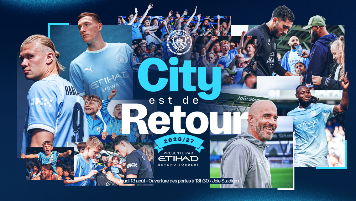 City est de Retour : Les fans pourront assister à une séance d'entrainement dirigée par Enzo Maresca