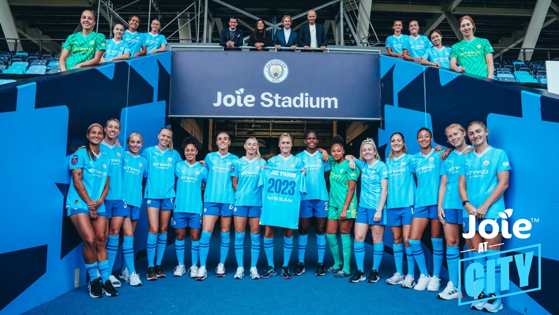 Manchester City memperkenalkan Joie sebagai Mitra Penamaan Stadion Resmi