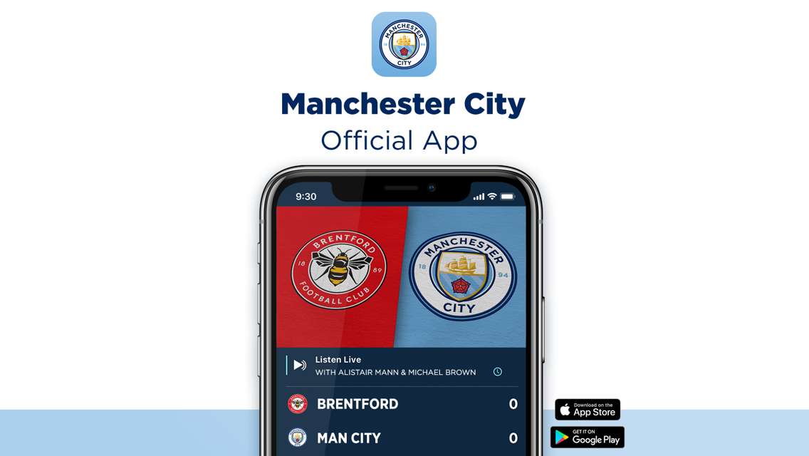 How to follow Brentford v City on the Man City app
