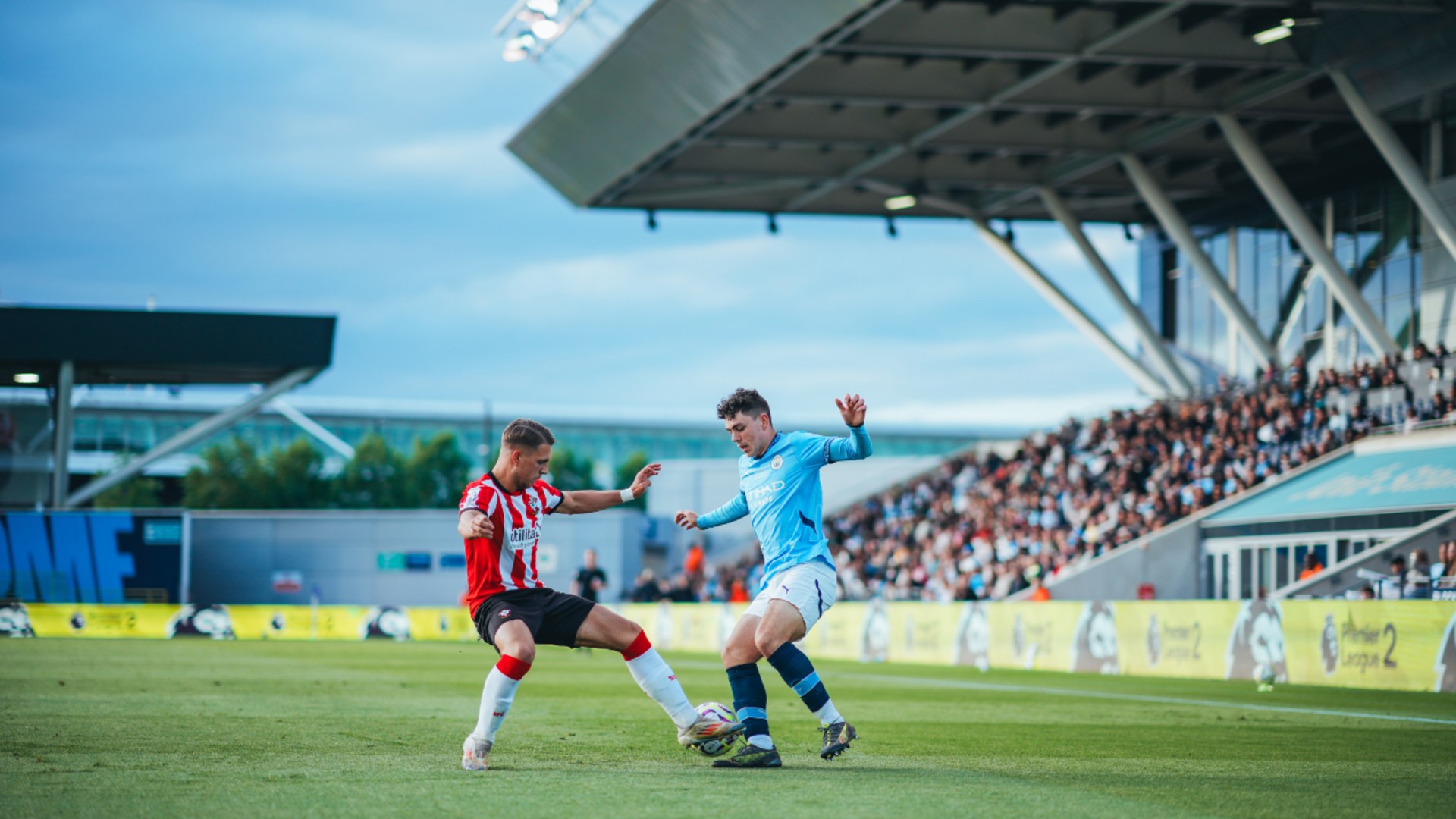 WING COMMAND: Ashton Muir takes on the Saints defence.