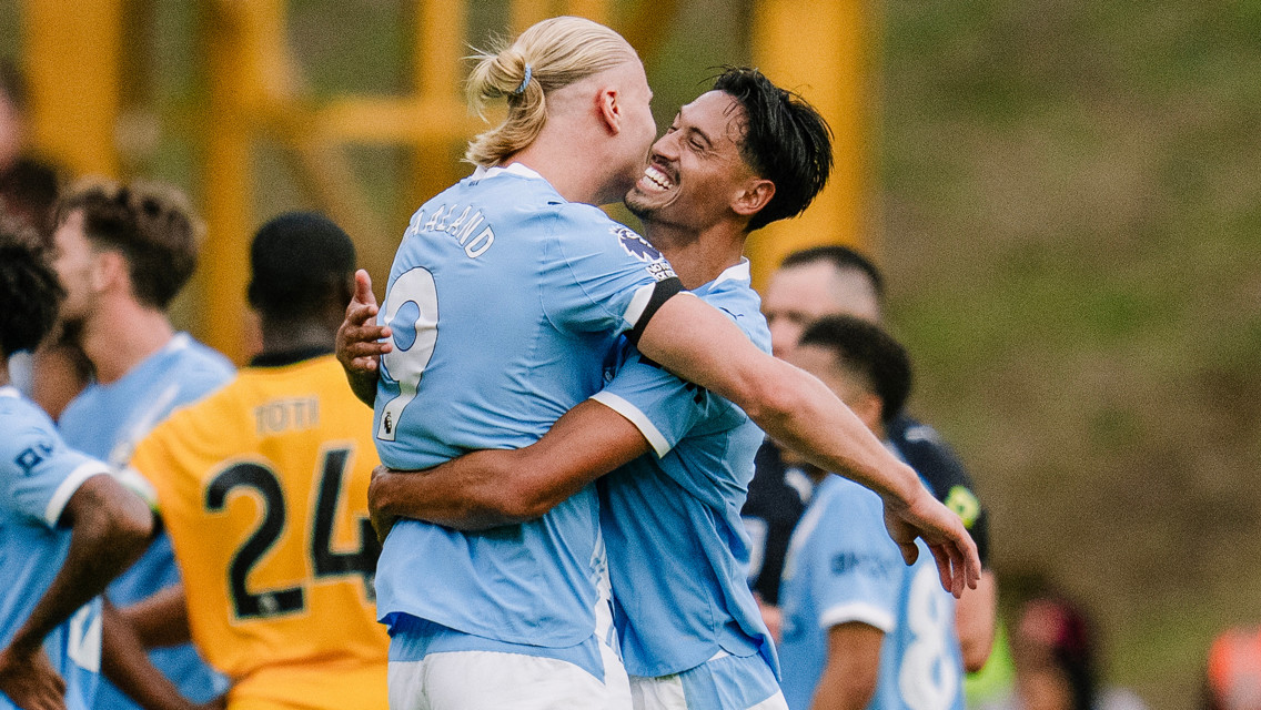 Gallery: Reijnders and Haaland tame Wolves!