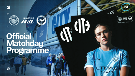 City v Brighton programme: Snap up first issue of 2025/26 season