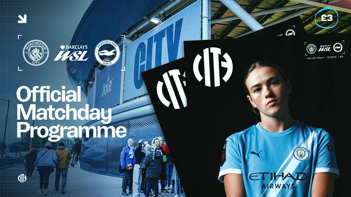 City v Brighton programme: Snap up first issue of 2025/26 season