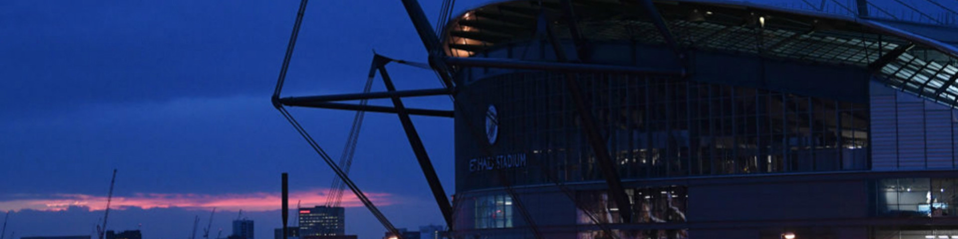 Etihad stadium at night