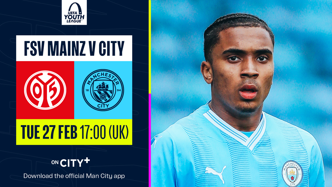 Mainz v City: Watch our UEFA Youth League tie live on CITY+