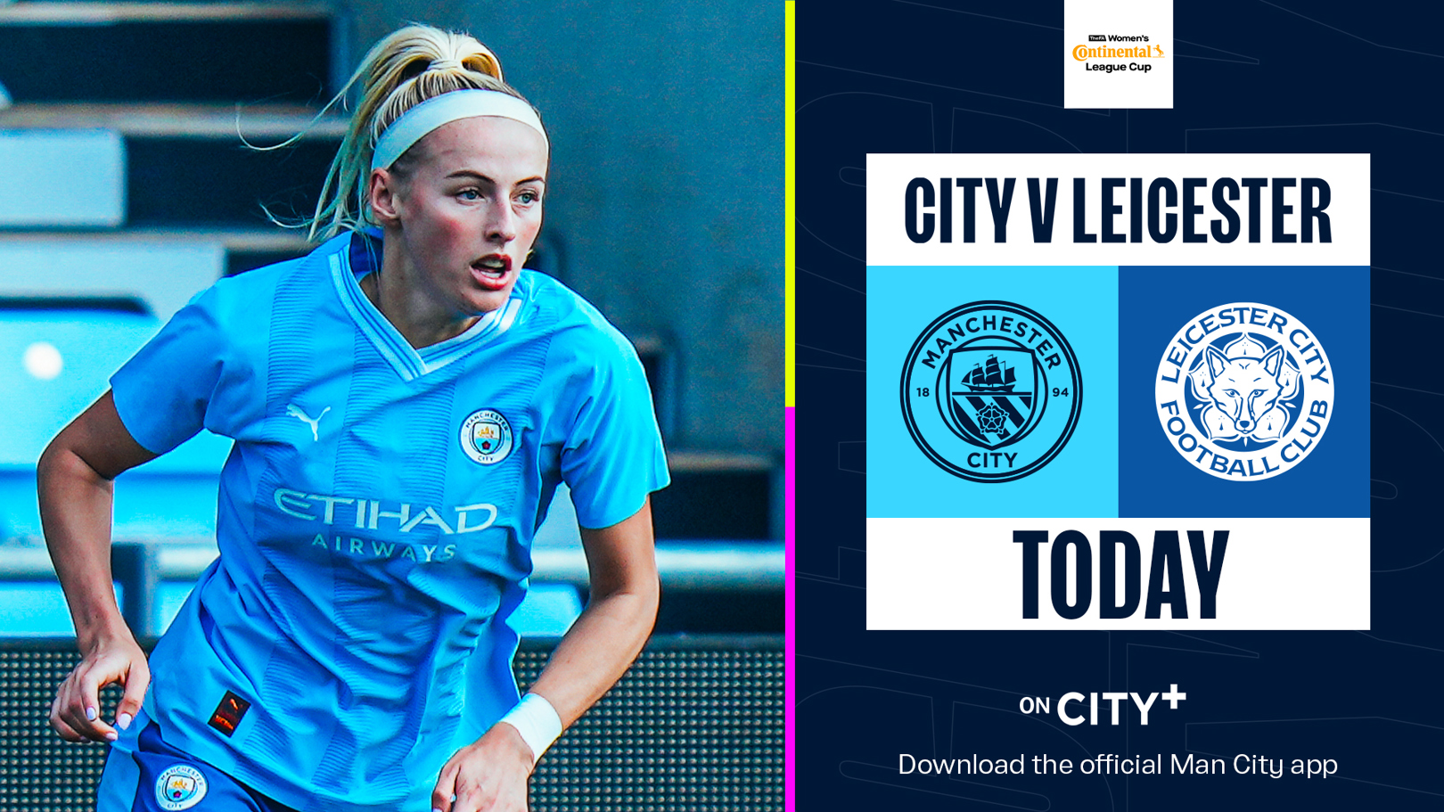 City v Leicester: Watch our derby heroes live on CITY+ today