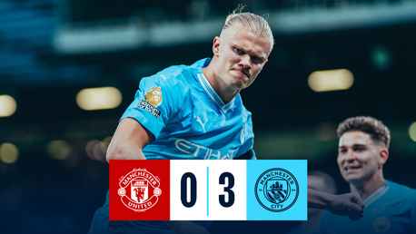 Manchester United 0-3 City: Cuplikan singkat