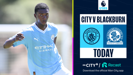 Watch the Under-18s' first game of the 2023/24 season live on CITY+ and Recast