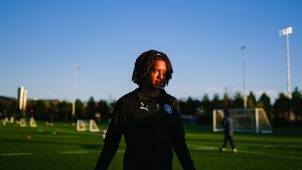 READY FOR ACTION: : Tyrone Samba is ready to train.