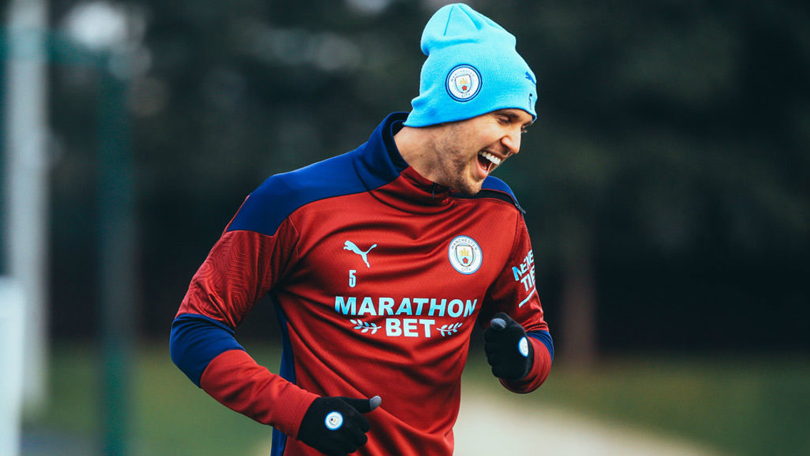 CENTRE OF ATTENTION: A rejuvenated John Stones has every reason to be in buoyant spirits!