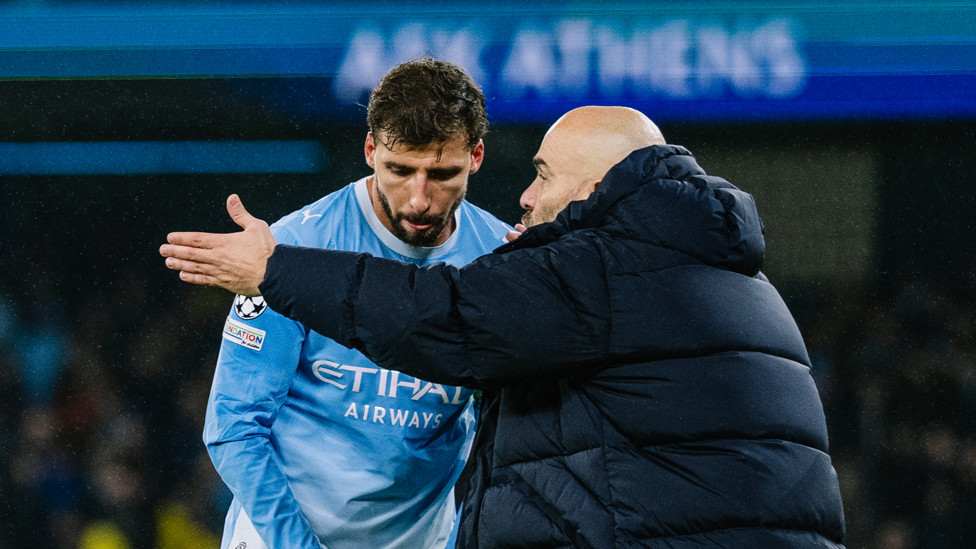 EAGER ENZO : Passing on instructions as the visitors pull a goal back early in the second-half.
