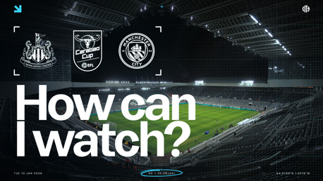 How can I watch Newcastle v City on TV?