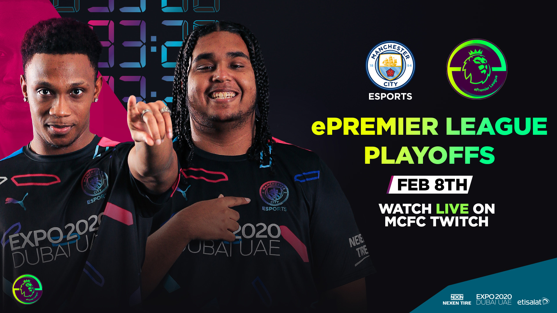 Watch the Man City ePremier League Playoff live