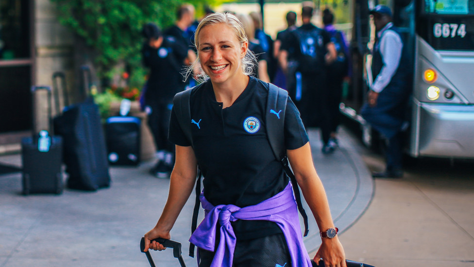 BUZZING BREMER : A buoyant Pauline Bremer, having put her injury woes behind her
