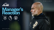 A promotional graphic featuring a blurred-out manager's face, with event details: Burnley vs Manchester City in Premier League, sponsored by Asahi Super Dry, dated Wednesday, 22 April 2026.