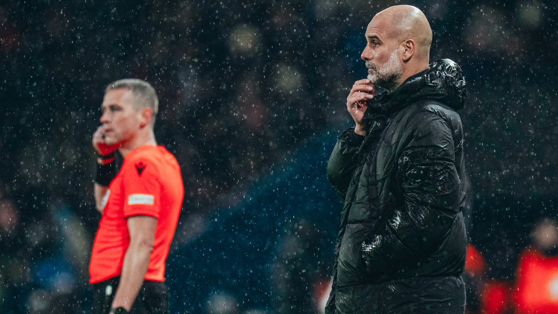 THE BOSS: On the touchline.