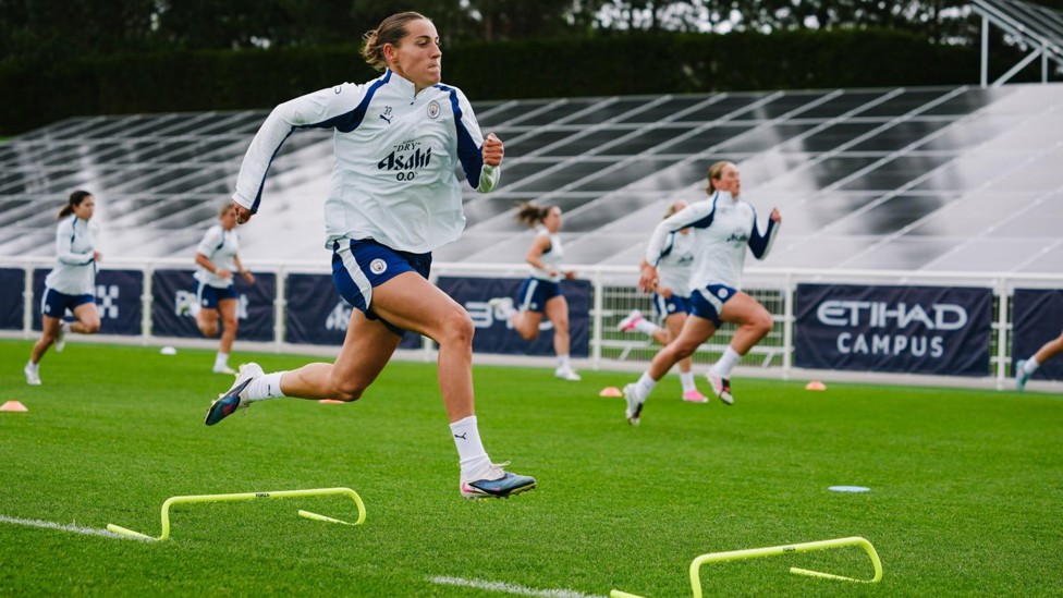 ON THE RUN : Carlotta Wamser leads the way
