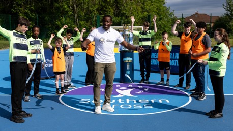 CITC opens latest regenerated pitch with Premier League trophy