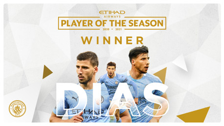 Dias named Etihad Player of the Season