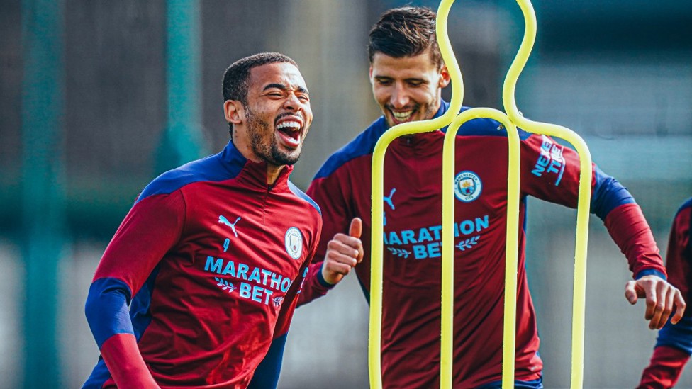 GAB GRIN: Something's tickled our Brazilian forward!
