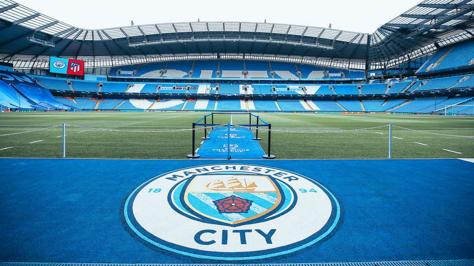 BIG NIGHT AHEAD : The Etihad is ready for a blockbuster Champions League showdown. 