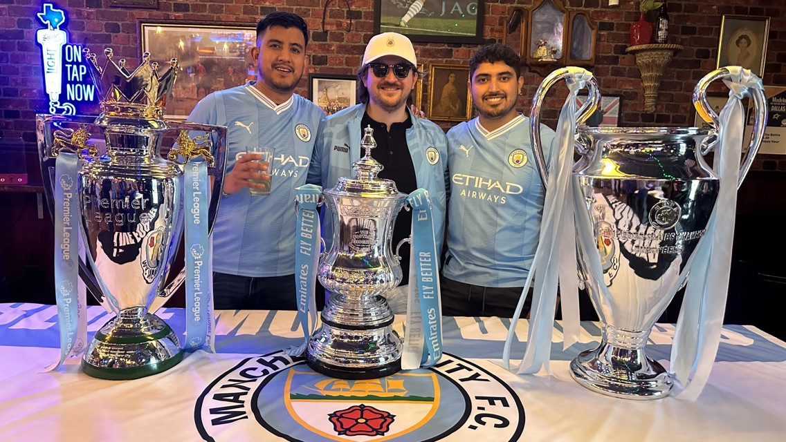 City in Dallas: Supporting sky blue from Big D